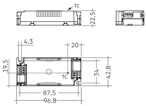 15W 350mA fixC SC ADV Constant Current LED Driver 87500448  Tridonic LC